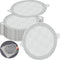 Disposable Hair Catcher for Shower Drain , 25 Pack, 3 1/2 Inch Mesh Shower Drain Covers, Stick on Bathroom Hair Catchers Drain Protector