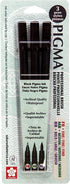 Sakura Pigma Professional Set Fine, Medium and Bold (3-PC Black Set)