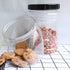 70oz / 2L Durable Plastic Jars, Accguan Clear Container for Food Storage, Airtight Plastic Jars Ideal For Dry Food, Dog Food and Washing Powder Storage, 6 PACK