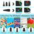 WEEFEESTAR Electric Air Pump, Air Pump for Inflatables Balloon Pump 2 in 1 Quick Inflator Deflator with 5 Nozzles for Pool Floats Air Mattress Air Bed Floaties Balloons Party Decoration (350W)
