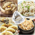 Dumplings Maker 8 PCs Stainless Steel, Empanada Press Mold Set and Cutter for Chinese Wonton Pie Ravioli Pierogi, Gyoza Dough Pastry Wrappers Pot Stickers Skin Manual Stuffing Spoon Flour Ring Tools