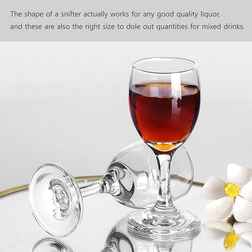 Shot Glasses, 1.75oz Mini Wine Glasses Set of 6, Cute Shot Glasses/Great for White and Red Wine/Wine Glass Clear/Tasting Glasses