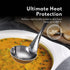 New Star Foodservice Mars Collection Stainless Steel 18/8 Hammered Hollow Handle Soup ladle, 10.2-Inch, 1.2-Ounce