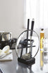 YAMAZAKI Home 2249 Tower Ladle Holder-Lid Stand for Utensils in Kitchen, Black