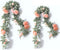PARTY JOY 4pcs Flower Garland Fake Rose Vine Artificial Flowers Hanging Rose Ivy Hanging Baskets Wedding Arch Garden Background Decor (Pink,4)