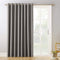 Sun Zero 53482 Easton Extra-Wide Blackout Sliding Patio Door Curtain Panel with Pull Wand, 100" x 84", Gray