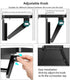 TV Top Shelf Monitor Shelves, Baffect 2pcs Adjustable TV Top Mount Storage Bracket Computer Screen Caddy Top Shelf for WiFi Router,Remote Control,Media Box,Plant (Black,11.8 inches