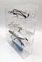 JING CAI Clear cosmetic Makeup and Jewelry and pencils Storage Case Display ,4drawers - Spacious Design - Great for Bathroom, Dresser, Office desk organizer, Vanity and Countertop