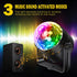 Apeocose 2-Pack Disco Ball Party Lights, Sound Activated RGB Rotating DJ Strobe Lights with Wireless Remote for Bachelorette Birthday Home Party Supplies Decorations Wedding Dance Karaoke Zumba