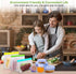 10 Pack Reusable Food Storage Bags & 6 Pack Silicone Stretch Lids Leakproof Silicone Stand Up Food Bags Extra Thick Food Grade BPA Free Freezer Bags for Lunch Sandwich Snack Meat Fruit