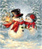 ACANDYL Paint by Number Snowman DIY Painting Paint by Number Kits for Adults Kids Christmas DIY Canvas Painting by Numbers Acrylic Painting Arts Craft Decoration for Home Christmas Snowman 16x20 in