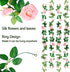 Meiliy 4 Pack 6.6 FT Fake Rose Vine Flowers Plants Artificial Flower Home Hotel Office Wedding Party Garden Craft Art Decor (Blush Pink Rose Garland 4 PCS)