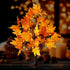 CKE 24 Inch Artificial Fall Tree Lighted Maple Tree Battery USB Operated w/Timer, 24 LED Thanksgiving Decorations Table Lights Tree for Autumn Wedding Party Gift Indoor Outdoor Harvest Home Decoration