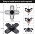 2 Pack LED Garage Lights,80W Deformable Led Garage Ceiling Lighting 8000LM E26 Daylight 6000K LED Garage Lighting Super Bright Adjustable Garage Light for Garage,Warehouse