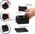 Utopia Bedding Pack of 8 Furniture and Bed Risers - Durable Plastic and Anti Slip Foam & Rubber Pad - 2 Inch Stackable Square Risers for Sofa, Bed, Table, and Chair Lifts (Black)