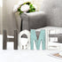 MyGift Rustic Home Sign Wall Decor, Mantel, Tabletop Multicolor Wood Cutout Block Letters