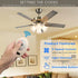 Eogifee 35T Ceiling Fan Remote Control Adjustable 3 Speed,Light Dimmer Control Replacement of Harbor Breeze Compatible with KUJCE9603 FAN35T L3HFAN35T FAN-53T FAN-11T L3HFAN35T1 FAN-35T1