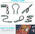HUNYYN Neck Light, USB Rechargeable LED Reading Light for Book in Bed, 3 Colors Brightness Adjustable Hands Free Hug Light for Reading, Knitting, Crocheting, Camping, Repairing