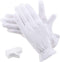 100 Percent Cotton Gloves for Dry Hands Eczema, Selizo 10 Pairs White Cotton Gloves for Women Dry Hands Moisturizing Cosmetic Sensitive Irritated Skin Spa