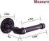 Sansnow Rustic Industrial Pipe Toilet Paper Holder, Heavy Duty DIY Style, Wall Mounted Kit, Modern Chic Electroplated Black Iron Finish, Iron