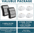 Filters Replacement for Shark Navigator Lift-Away NV350, NV351, NV352, NV355, NV356E, NV357, NV360, NV370, NV391, UV440, UV490, UV540, Directly Replaces XFF350 XHF350, 2 Hepa Filter + 4 Foam Filter