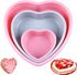 3 Pieces Heart Shaped Baking Pans?Heart Layered Cake Silicone Molds, Cake Pans for Baking, Non-Stick Heart Cake Pan Set for Layer Cake, Cheese Cake and Rainbow Cake Sold by Rhoxshy