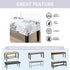 CRFATOP Dining Bench Cover Printed Bench Seat Cushion Slipcovers Stretch Upholstered Bench Slipcover Removable Washable Dining Chair Slipcovers for Bedroom Living Room,17