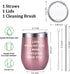 Funny Gifts for Women Wife Girlfriend Friends Teenage Girls-12 oz Wine Tumbler with Straws,Lids- Gifts for Mom Sister Her, Presents Ideas for Valentines Day,Xmas,Birthday,Dating,Anniversary