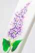 Flatyz Hand Painted Flat Candle| Unscented, Dripless, Smokeless, Decorative | Purple Lilac | Double Wick with Metal Base | Unique Gift Idea and Home Décor Accent
