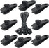 HSTECH Tarp Clips Heavy Duty Lock Grip, 16 Pack Tarp Clamps Heavy Duty, Shark Tent Fasteners Clips Holder, Pool Awning Cover Bungee Cord Clip, Car Cover Clamp, Temporary Projector Screen