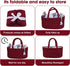 Baby Diaper Caddy Organizer for Girl Boy Rope Nursery Storage Bin Basket Portable Holder Tote Bag for Changing Table Car Travel Baby Shower Gifts Newborn Essentials Registry Must Have Items (Rust red)