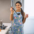 Saukore 2 Pack Floral Aprons for Women, Adjustable Kitchen Chef Aprons with Rose Pattern for Cooking Baking Gardening - Cute Mother's Day, Birthday Gifts for Bakers Mom Wife Grandma