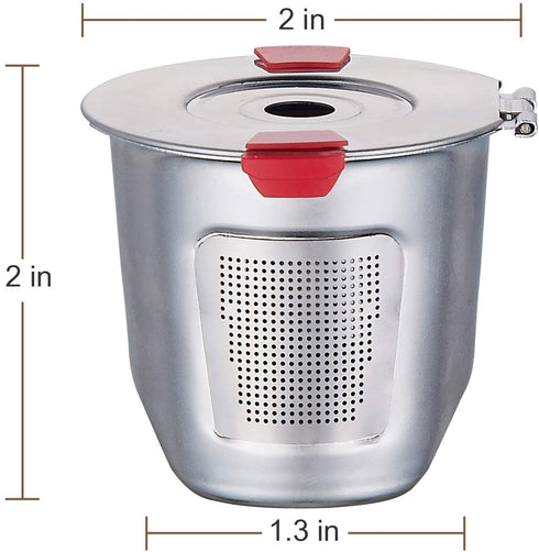Reusable K Cups Fit for Keurig 2.0 and 1.0 Coffee Maker - Stainless Steel K Cup Reusable - Universal Refillable K Cup Filter BPA FREE (1 PACK)
