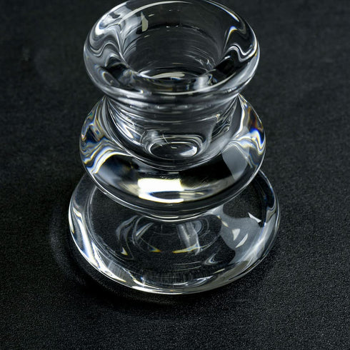 AGLARY 6PCS Glass Taper Candlesticks, Candle Holders for Table Centerpiece?Ideal Candle Holders for Wedding, Party, Birthday Decoration