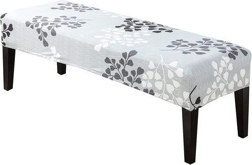 CRFATOP Dining Bench Cover Printed Bench Seat Cushion Slipcovers Stretch Upholstered Bench Slipcover Removable Washable Dining Chair Slipcovers for Bedroom Living Room,17