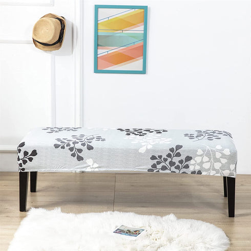 CRFATOP Dining Bench Cover Printed Bench Seat Cushion Slipcovers Stretch Upholstered Bench Slipcover Removable Washable Dining Chair Slipcovers for Bedroom Living Room,17