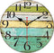Rustic Round Wall Clock Beach Decorative Clocks for Bedroom,Silent Analog Clocks Battery Operated,Farmhouse Decor Accessories for Home,Kitchen,Living Room(12inch/30cm)