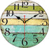 Rustic Round Wall Clock Beach Decorative Clocks for Bedroom,Silent Analog Clocks Battery Operated,Farmhouse Decor Accessories for Home,Kitchen,Living Room(12inch/30cm)