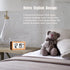 Wooden Digital Alarm Clock, Large LED Display, 12/24 Hours Display,Smart Sensor Night Light,Date,Snooze and Temperature, Battery Operated,Bedside Alarm Clock for Bedroom, Desk Alarm Clock for Office