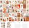 Posters for Room Aesthetic - 50Pcs Boho Wall Collage Kit| Boho Room Decor Aesthetic for Teen Girls| Boho Collage Kit for Wall Aesthetic |Preppy Room Decor for Bedroom Aesthetic| 4x 6"