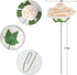 AmyHomie Artificial Flower Champagne Rose 25pcs Real Looking Fake Roses w/Stem for DIY Wedding Bouquets Centerpieces Arrangements Party Baby Shower Home Decorations