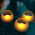 Battery Operated Flameless LED Candles with Remote Timer Flickering Realistic Electric Big Tea Lights with Ball Shape Frosted Glass Holder for Wedding Party Christmas Centerpiece Fireplace Decor 3Pack