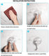 Suction Cup Hooks, VIS'V Small Clear Removable Heavy Duty Suction Hooks Strong Window Glass Door Suction Cup Hangers Kitchen Bathroom Shower Wall Hooks for Towel Loofah Utensils Wreath - 6 Packs