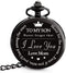 to My Son | Mother and Son - Graduation Gifts for Him 2022 - Engraved “to My Son Love Mom” Pocket Watch - Perfect Gifts for Son from Mom for Christmas, Valentines Day, Birthday