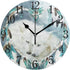 Dream Catcher Wolf Wall Clock Decorative Haning Clock Silent Non Ticking Time Clock for Living Room Kitchen Bedroom