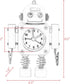 Betus Non-Ticking Robot Alarm Clock Stainless Metal - Wake-up Clock with Flashing Eye Lights and Hand Clip (Ruby Red)