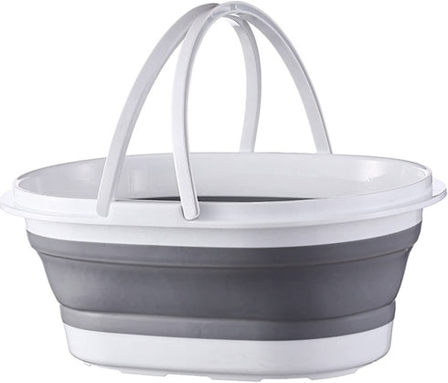 Haundry Portable Collapsible Bucket, 3.2 Gallon Foldable Mop Bucket for Cleaning, Upgraded Version Space Saving for Cleaning Mop, Camping, Tail gating, Car Bucket, Outdoor, Garden