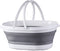 Haundry Portable Collapsible Bucket, 3.2 Gallon Foldable Mop Bucket for Cleaning, Upgraded Version Space Saving for Cleaning Mop, Camping, Tail gating, Car Bucket, Outdoor, Garden