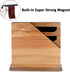 Magnetic Knife Block -- CTSZOOM Wooden Magnetic Holder Rack Magnetic Stands with Double Sided Strong Enhanced Magnets Multifunctional Storage Knife Holder