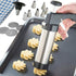 Cookie Press Set,Stainless Steel Cookie Maker Biscuit Press Gun Set with 8 Discs Molds & 8 Icing Nozzles Tips for DIY Biscuit Maker and Decoration